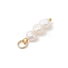 Natural Baroque Keshi Pearl Two Sides Polished Pendants PALLOY-JF04814-02-5