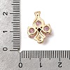 Brass Micro Pave Cubic Zirconia Pendants KK-K274-13G-4