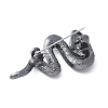 Alloy Rhinestone Snake Brooches JEWB-H028-01B-2