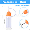 10Pcs Polyethylene(PE) Needle Applicator Tip Bottles TOOL-GF0003-52C-2