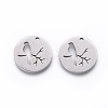 Non-Tarnish 201 Stainless Steel Pendants X-STAS-F231-034P-1