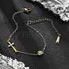 201 Stainless Steel Cable Chain Bracelets BJEW-H205-01E-G-1