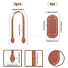 2Pcs Imitation Leather Bag Handles DIY-BBC0002-79A-2