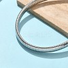 12MM 304 Stainless Steel Flat Snake Chain Necklaces for Women LS-NJEW-U049-01P-3