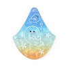 Marine Organism Series Fan Shape Acrylic Pendants OACR-Q101-03B-1
