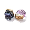 Gradient Color Resin Imitation Gemstone Resin Irregular Pendants RESI-U001-02C-2