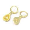 Teardrop Real 18K Gold Plated Brass Dangle Leverback Earrings EJEW-L268-026G-03-2