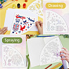 Acrylic Tie Dye Stencils Reusable Art Painting Template DIY-WH0429-003-3
