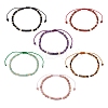 6Pcs 6 Styles Natural Gemstone Braided Bead Bracelets BJEW-JB11241-2