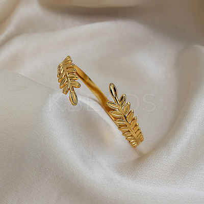 Vintage 304 Stainless Steel Open Cuff Bangles for Women TR0349-1