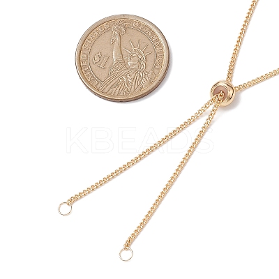 Brass Slider Necklace Makings AJEW-JB01260-01-1