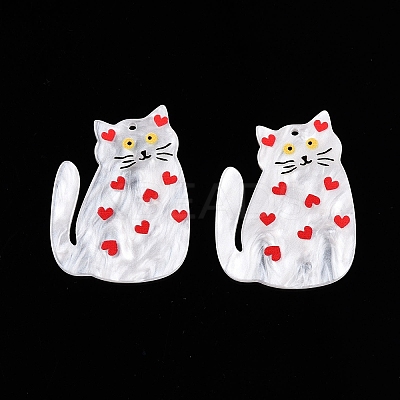 Printed Acrylic Pendants OACR-T028-09A-1