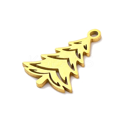 Christmas 201 Stainless Steel Pendants STAS-Q015-10G-1