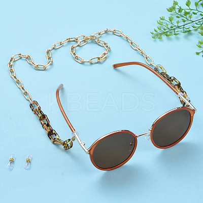 Aluminum Paperclip Chain Eyeglasses Chains AJEW-EH00030-1