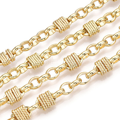 Brass Twist Knot Lock Link Chains CHC-T016-17G-1