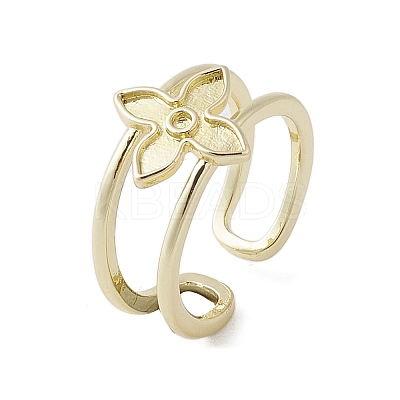 Brass Adjustable Rings RJEW-K257-65G-1