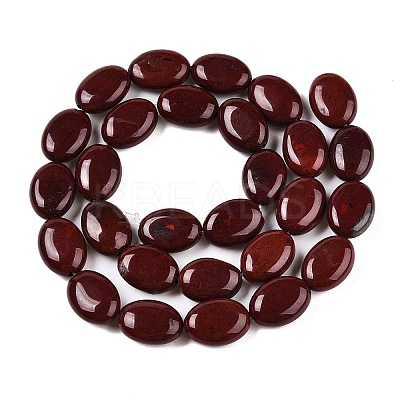 Natural Red Rainbow Jasper Beads Strands G-M206-51-1