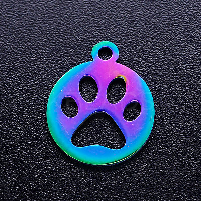 Ion Plating(IP) 304 Stainless Steel Pet Charms STAS-Q201-JN211-1