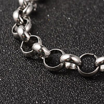 Tarnish Resistant 304 Stainless Steel Rolo Chain Bracelets LS-BJEW-H477-04-1