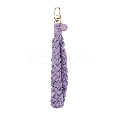 Handmade Woven Cotton Pendant Decorations HJEW-JM02797-1