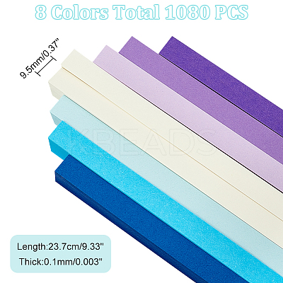 2 Bags 2 Styles Luminous Lucky Star Origami Paper DIY-WR0004-14B-1