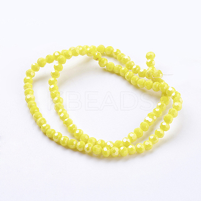 Electroplate Glass Beads Strands EGLA-R018-4mm-M-1