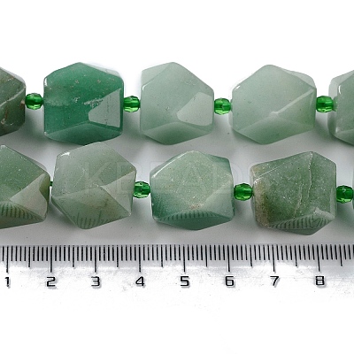 Natural Green Aventurine Beads Strands G-C182-28-02-1