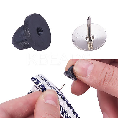 Silicone Brooch Findings MAK-ZX001-01-1