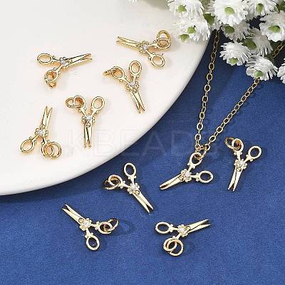 SHEGRACE Brass Micro Pave Clear Cubic Zirconia Pendants XGRQ2C859-403G-1