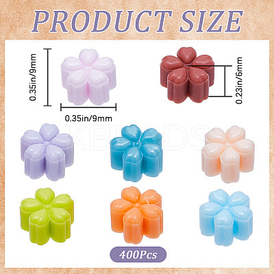 400Pcs Flower Sealing Wax Particles DIY-CP0009-26-1
