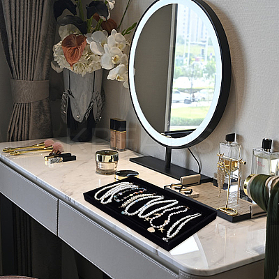 Velvet Necklace Display Organizer Trays NDIS-WH20007-02B-1