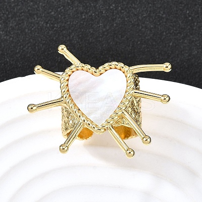 Brass Cuff Rings for Women RJEW-F183-02C-G-1