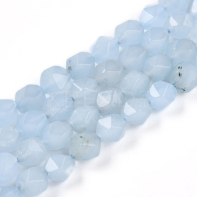 Dyed Natural White Jade Beads Strands G-T139-8mm-46H-1