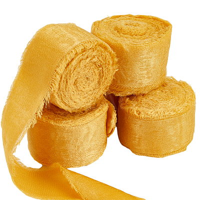 5 Rolls 5M Satin Frayed Ribbon SRIB-DR0001-01D-1