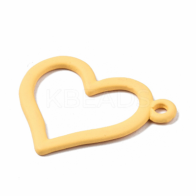 Spray Painted Alloy Pendants PALLOY-Q434-013G-NR-1