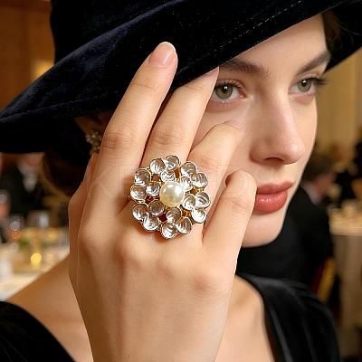 Zinc Alloy Enamel Cuff Open Rings for Women WZ6536-1-1