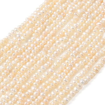 Natural Cultured Freshwater Pearl Beads Strands PEAR-L034-13C-1