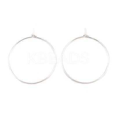 925 Sterling Silver Hoop Earrings Findings STAS-P210-26S-02-1