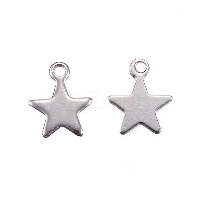 Tarnish Resistant 201 Stainless Steel Charms STAS-F039-04A-P-1