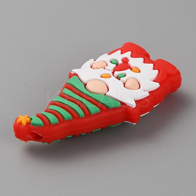 Gnome Food Grade Eco-Friendly Silicone Focal Beads SIL-WH0012-042G-1