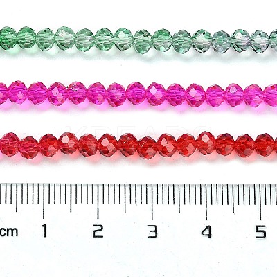 Transparent Painted Glass Beads Strands DGLA-A034-T3mm-A24-1