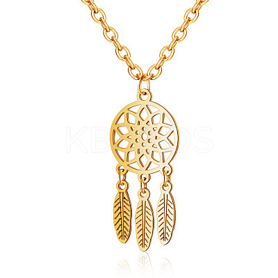 201 Stainless Steel Pendants Necklaces NJEW-S063-TN473-2-1