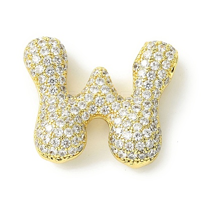 Rack Plating Brass Cubic Zirconia Pendants KK-S378-02G-W-1