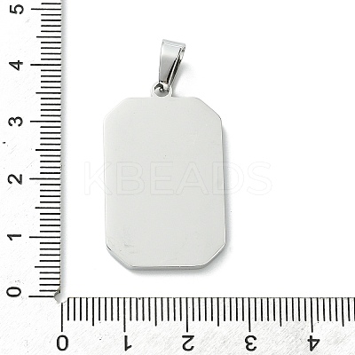 304 Stainless Steel Pendants STAS-C101-08P-01-1