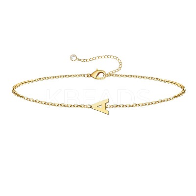 Simple Style Alloy Letter Link Bracelets WG5F19A-01-1