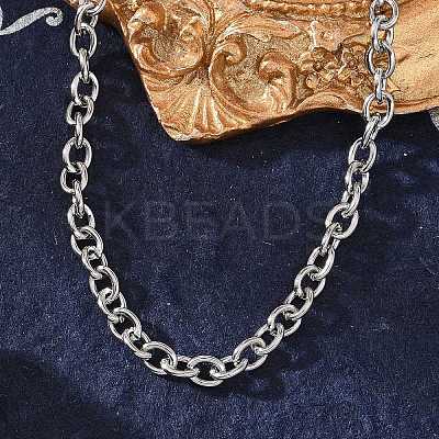 Tarnish Resistant 304 Stainless Steel Cable Chain Bracelets BJEW-M188-06-1