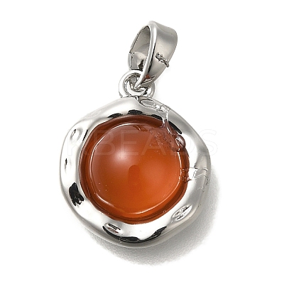 Natural Carnelian(Dyed & Heated) Pendants KK-K388-07P-1
