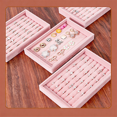 Velvet Ring Organizer Display Trays ODIS-SP0002-20B-1