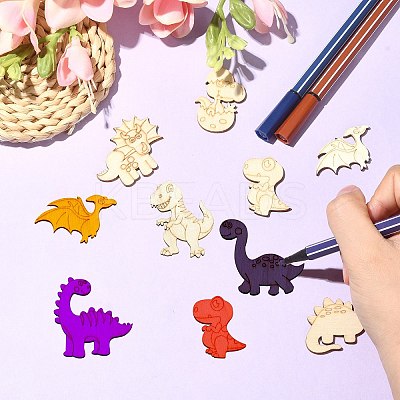 Unfinished Wooden Dinosaur Cutouts WOOD-CJC0010-01-1