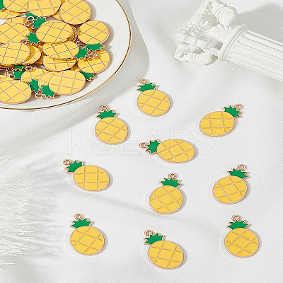 40Pcsa Alloy Enamel Pendants ENAM-LP0001-98-1